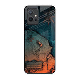 Geographical Map Vivo Y75 5G Glass Back Cover Online