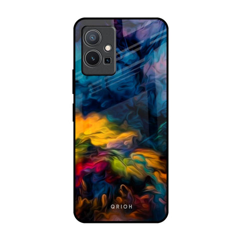 Multicolor Oil Painting Vivo Y75 5G Glass Back Cover Online