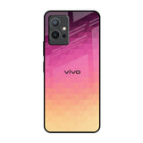 Geometric Pink Diamond Vivo Y75 5G Glass Back Cover Online