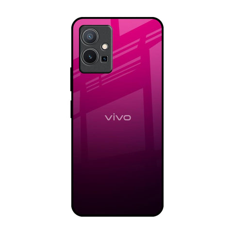 Purple Ombre Pattern Vivo Y75 5G Glass Back Cover Online
