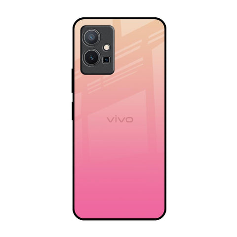 Pastel Pink Gradient Vivo Y75 5G Glass Back Cover Online