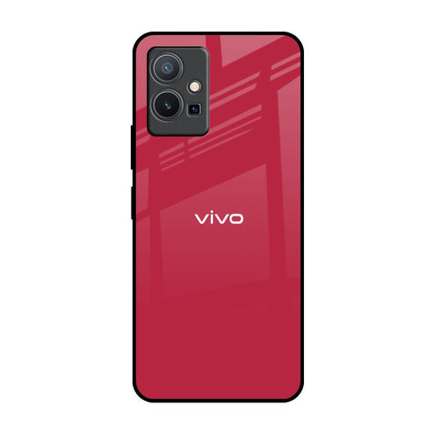 Solo Maroon Vivo Y75 5G Glass Back Cover Online
