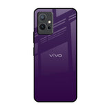 Dark Purple Vivo Y75 5G Glass Back Cover Online