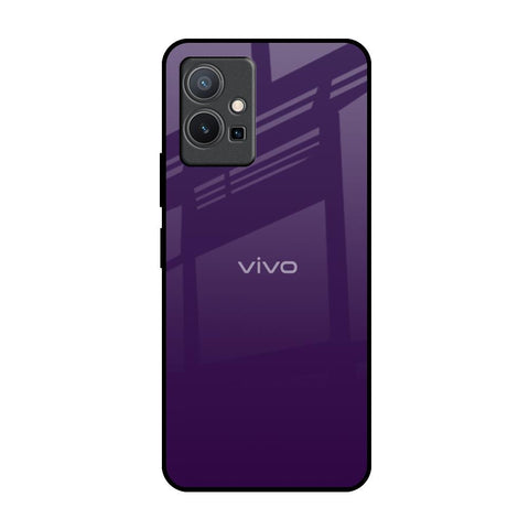 Dark Purple Vivo Y75 5G Glass Back Cover Online