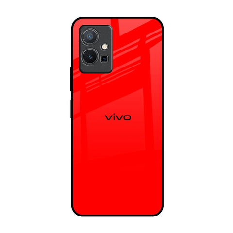 Blood Red Vivo Y75 5G Glass Back Cover Online