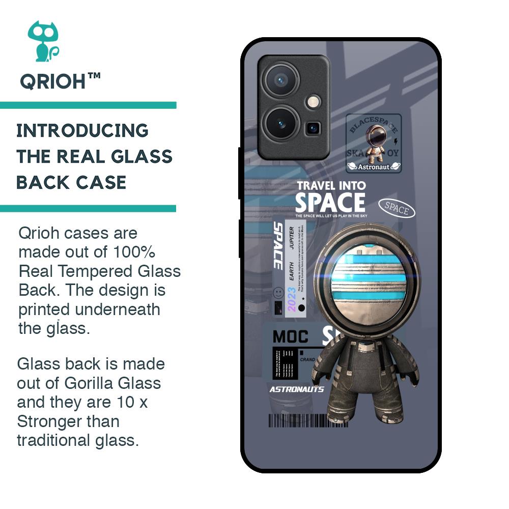 Space Travel Glass Case for Vivo Y75 5G