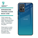 Celestial Blue Glass Case For Vivo Y75 5G