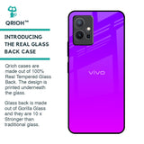 Purple Pink Glass Case for Vivo Y75 5G