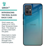 Sea Theme Gradient Glass Case for Vivo Y75 5G