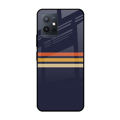 Tricolor Stripes Vivo Y75 5G Glass Cases & Covers Online