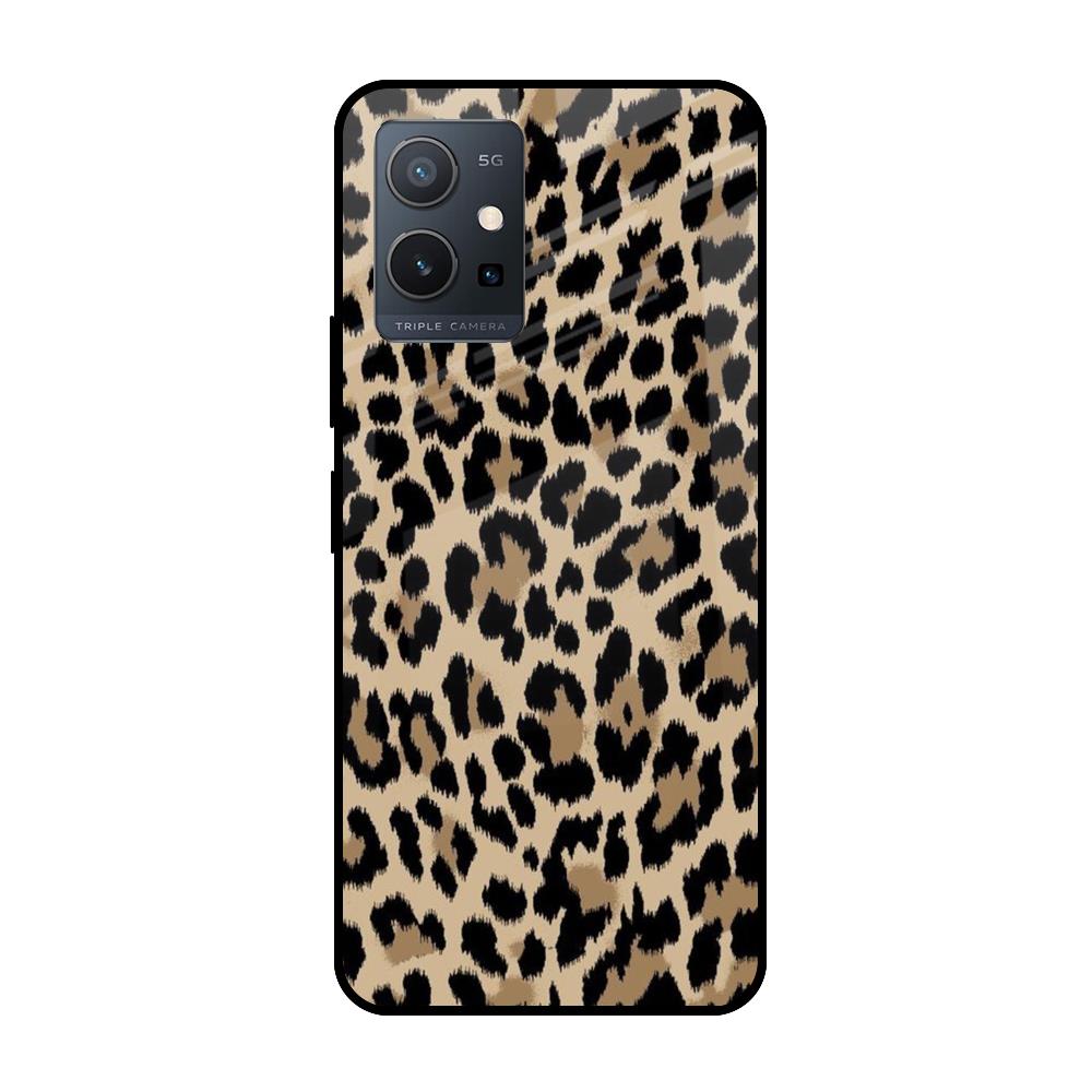 Leopard Seamless Vivo Y75 5G Glass Cases & Covers Online