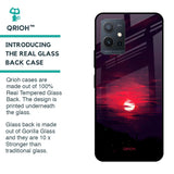 Morning Red Sky Glass Case For Vivo Y75 5G