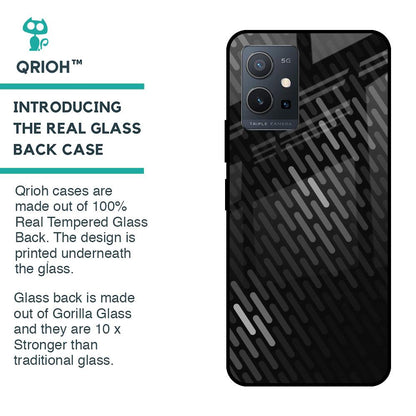 Dark Abstract Pattern Glass Case For Vivo Y75 5G