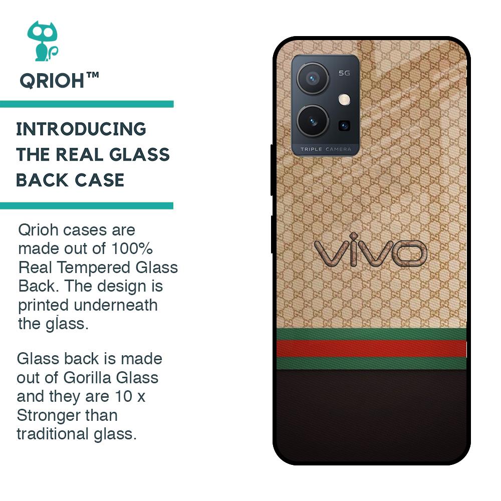 High End Fashion Glass case for Vivo Y75 5G