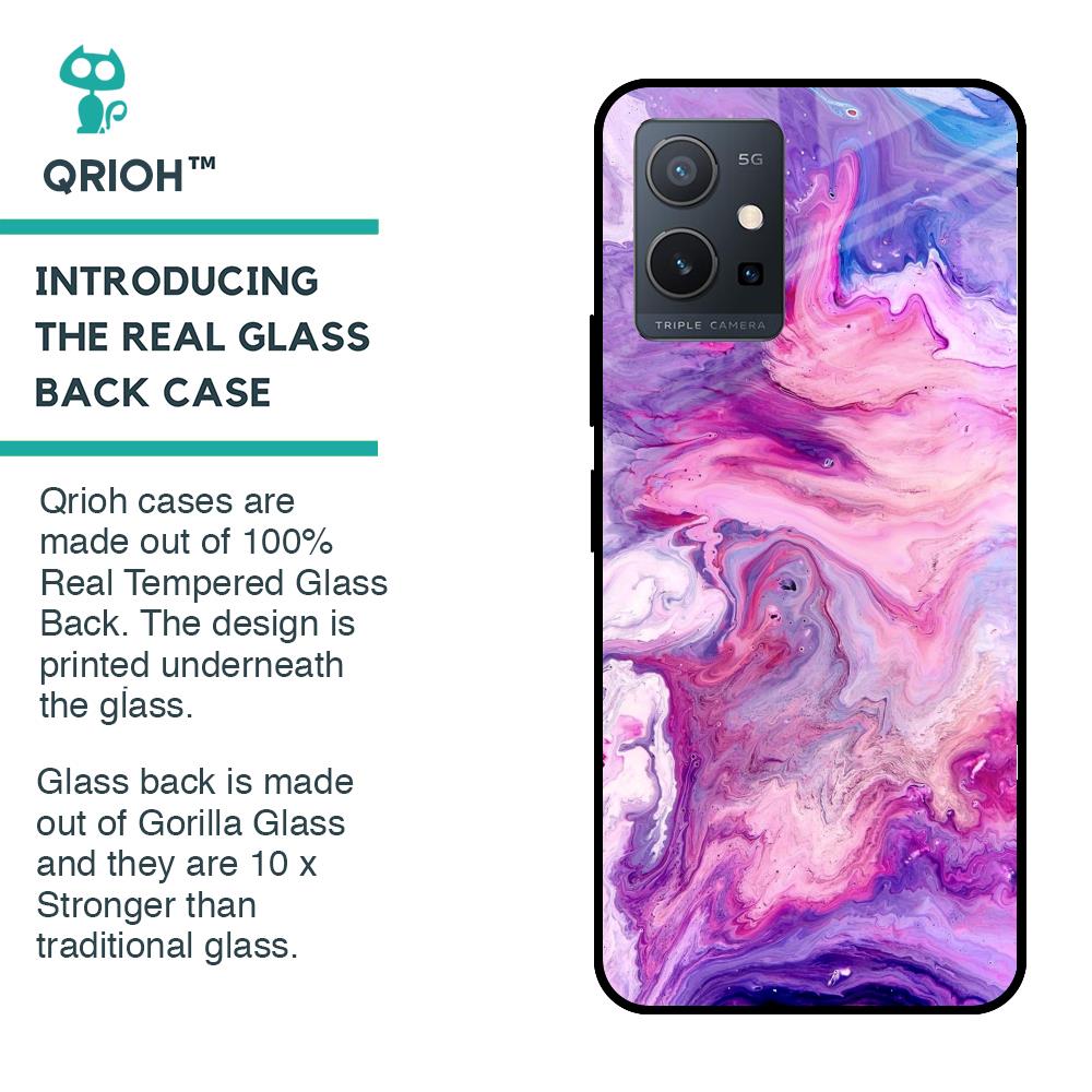 Cosmic Galaxy Glass Case for Vivo Y75 5G