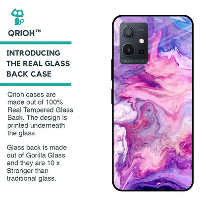 Cosmic Galaxy Glass Case for Vivo Y75 5G