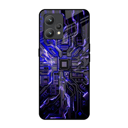 Techno Color Pattern Realme 9 Pro Plus Glass Back Cover Online