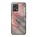 Pink And Grey Marble Realme 9 Pro Plus Glass Back Cover Online