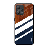 Bold Stripes Realme 9 Pro Plus Glass Back Cover Online