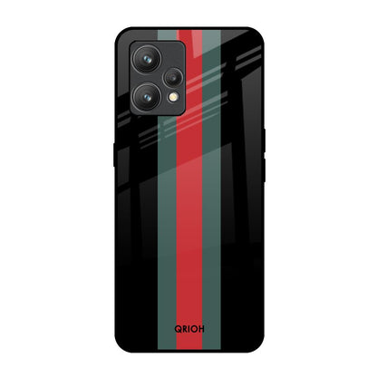 Vertical Stripes Realme 9 Pro Plus Glass Back Cover Online