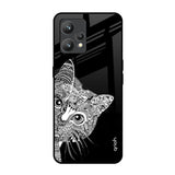 Kitten Mandala Realme 9 Pro Plus Glass Back Cover Online