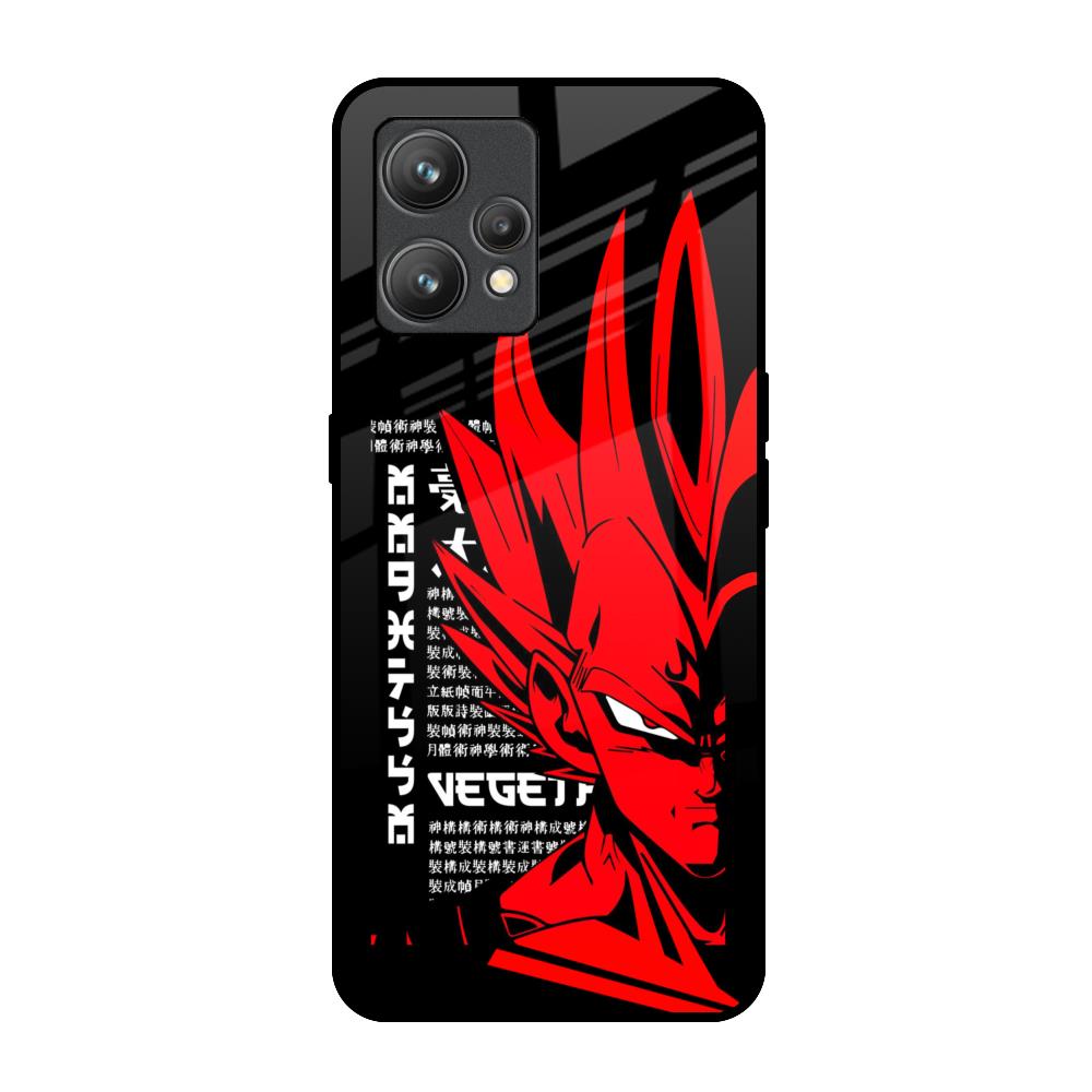 Red Vegeta Realme 9 Pro Plus Glass Back Cover Online
