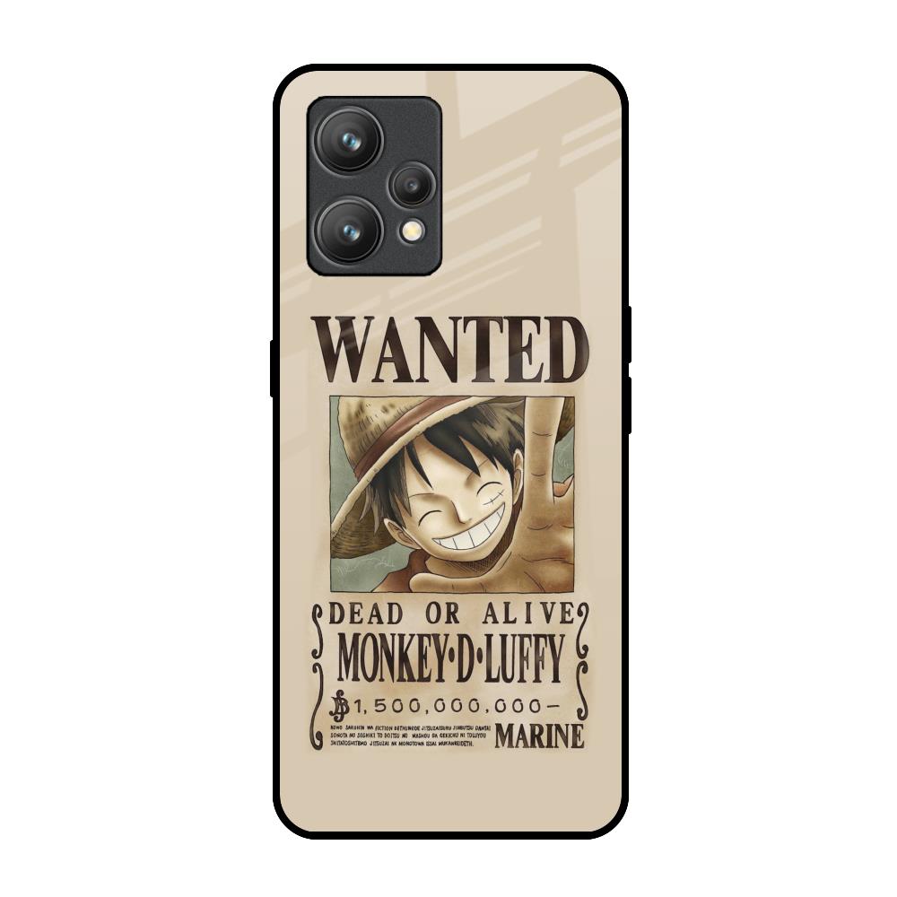 Luffy Wanted Realme 9 Pro Plus Glass Back Cover Online
