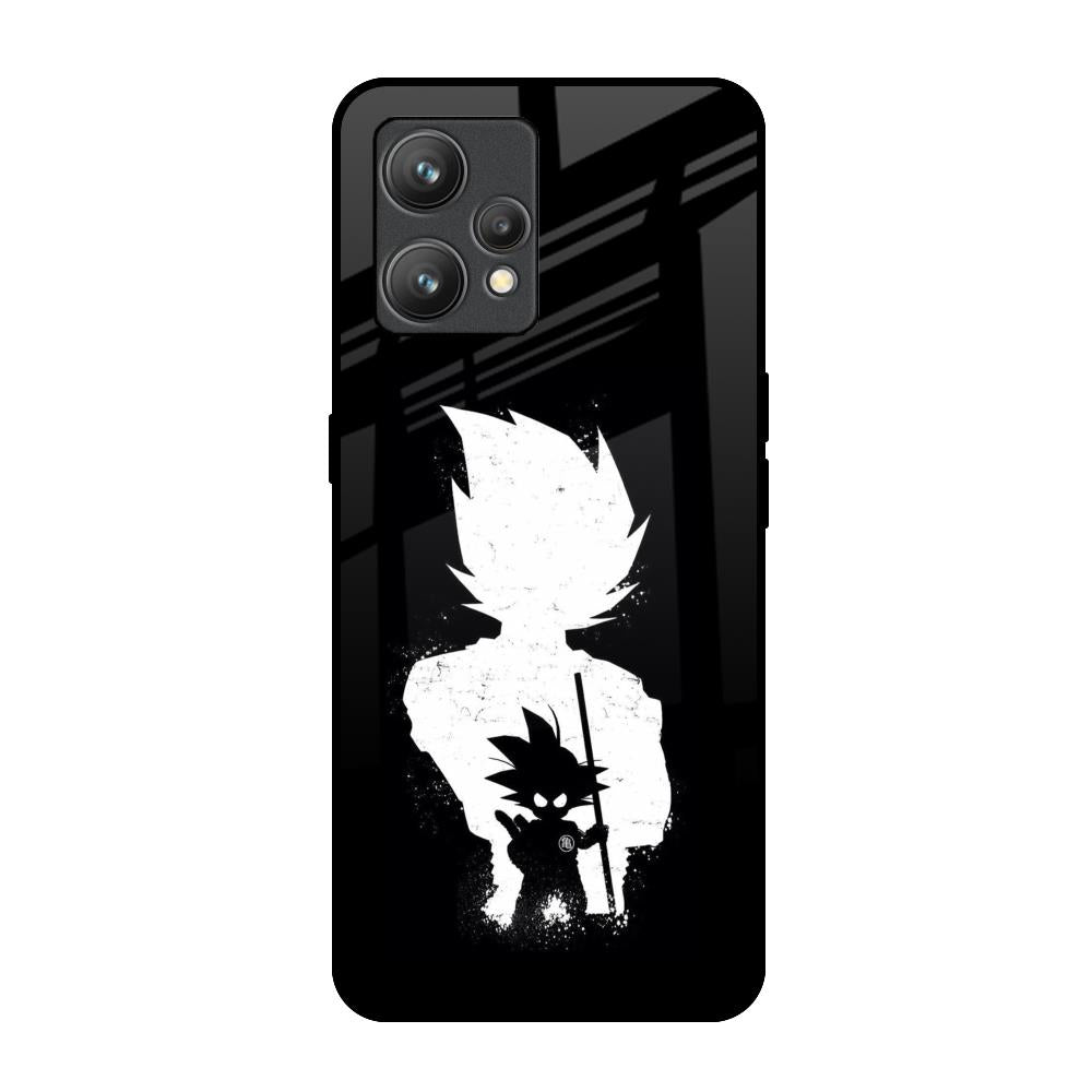 Monochrome Goku Realme 9 Pro Plus Glass Back Cover Online