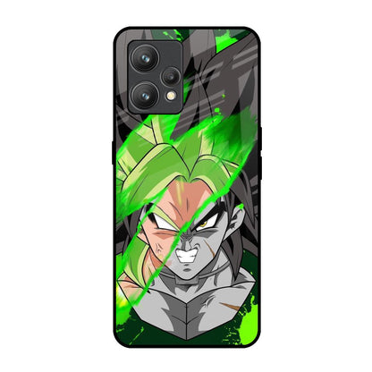 Anime Green Splash Realme 9 Pro Plus Glass Back Cover Online