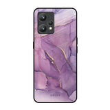 Purple Gold Marble Realme 9 Pro Plus Glass Back Cover Online