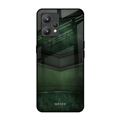Green Leather Realme 9 Pro Plus Glass Back Cover Online
