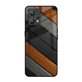 Tri Color Wood Realme 9 Pro Plus Glass Back Cover Online