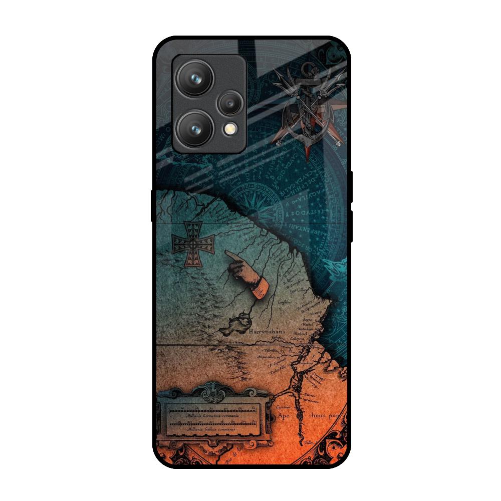 Geographical Map Realme 9 Pro Plus Glass Back Cover Online