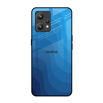 Blue Wave Abstract Realme 9 Pro Plus Glass Back Cover Online