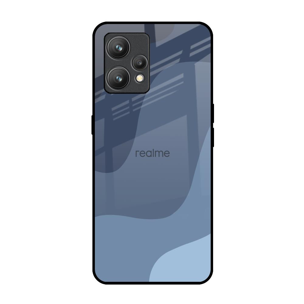 Navy Blue Ombre Realme 9 Pro Plus Glass Back Cover Online