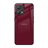 Classic Burgundy Realme 9 Pro Plus Glass Back Cover Online