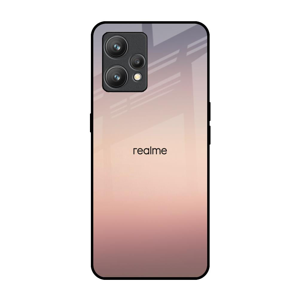 Golden Mauve Realme 9 Pro Plus Glass Back Cover Online