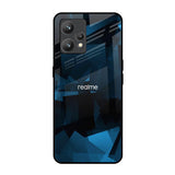 Polygonal Blue Box Realme 9 Pro Plus Glass Back Cover Online