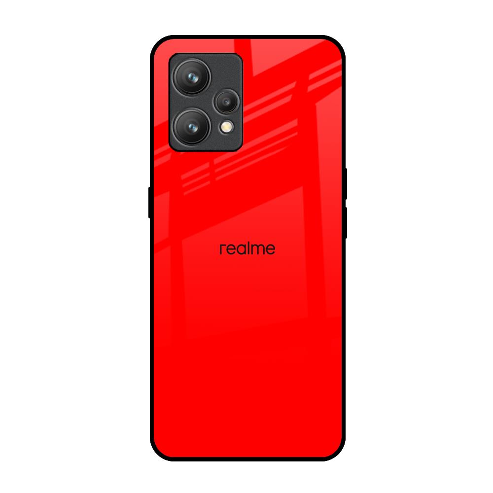 Blood Red Realme 9 Pro Plus Glass Back Cover Online