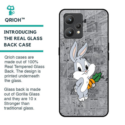 Cute Baby Bunny Glass Case for Realme 9 Pro Plus