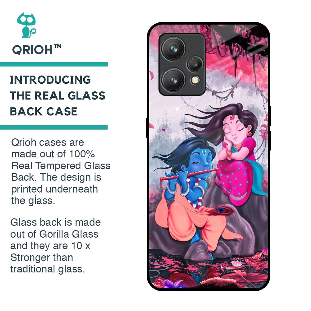 Radha Krishna Art Glass Case for Realme 9 Pro Plus