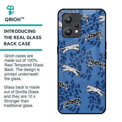 Blue Cheetah Glass Case for Realme 9 Pro Plus