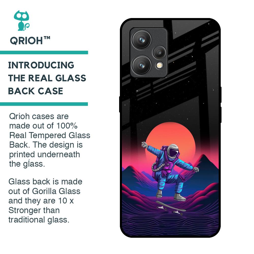 Retro Astronaut Glass Case for Realme 9 Pro Plus