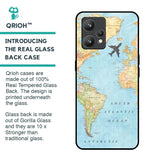 Travel Map Glass Case for Realme 9 Pro Plus