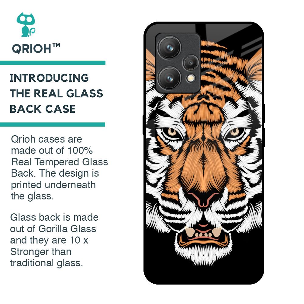 Angry Tiger Glass Case For Realme 9 Pro Plus