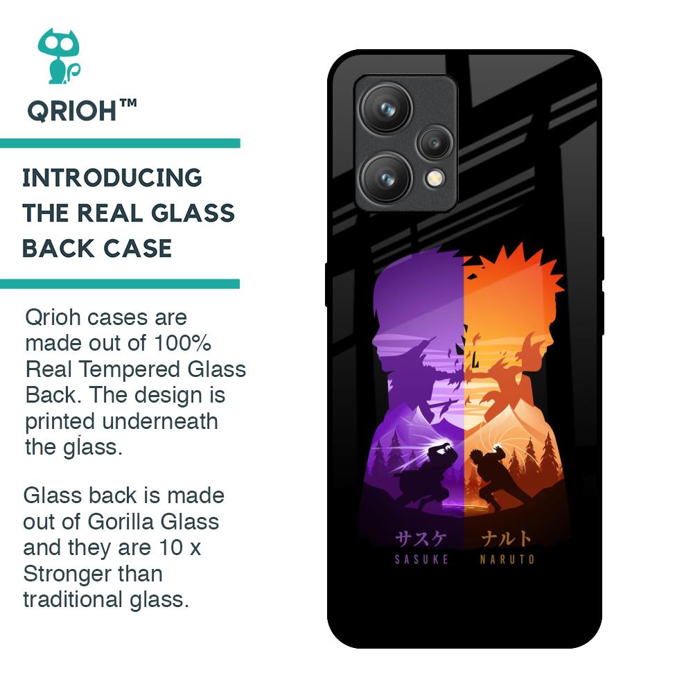 Minimalist Anime Glass Case for Realme 9 Pro Plus
