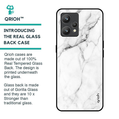 Modern White Marble Glass Case for Realme 9 Pro Plus
