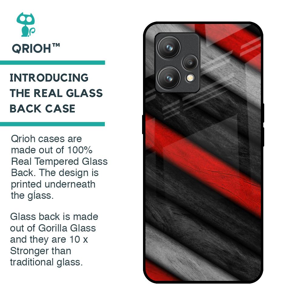 Soft Wooden Texture Glass Case for Realme 9 Pro Plus