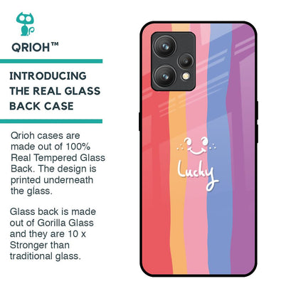 Lucky Abstract Glass Case for Realme 9 Pro Plus