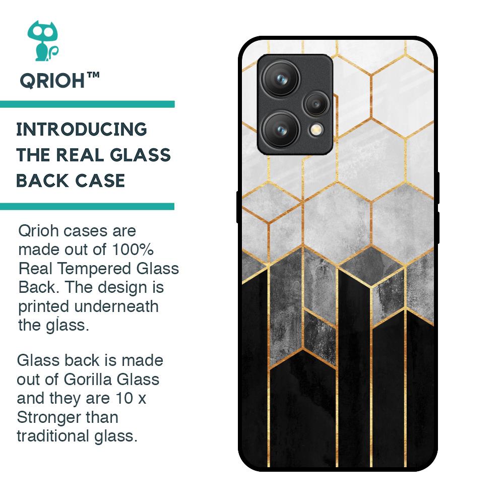 Tricolor Pattern Glass Case for Realme 9 Pro Plus